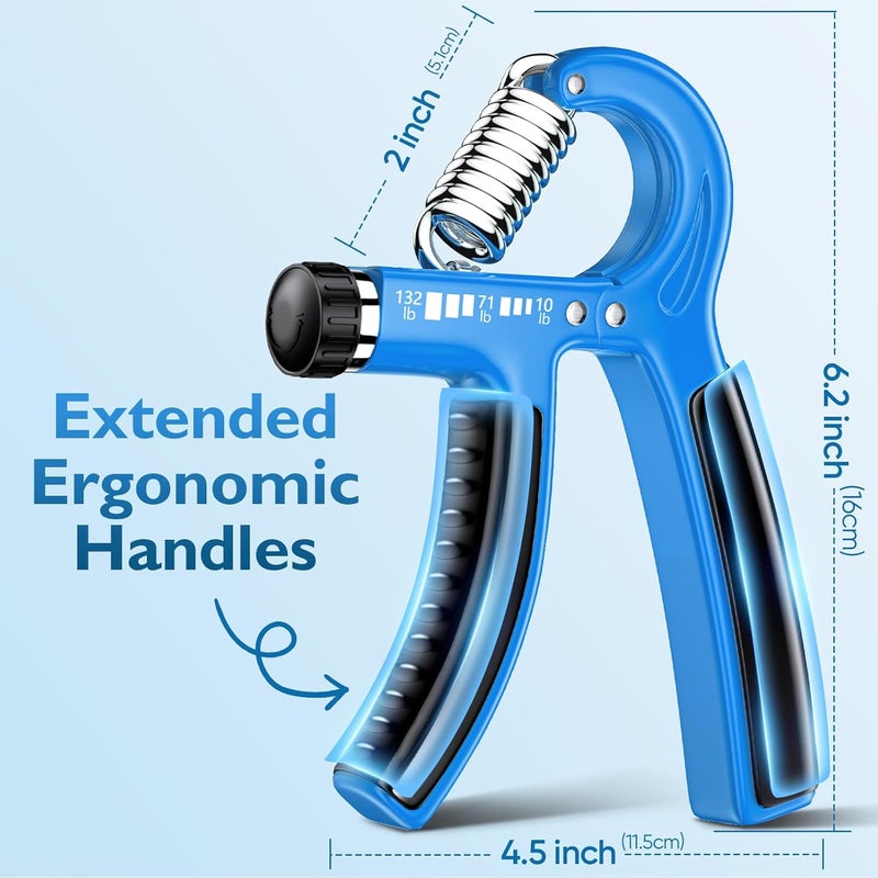 FitBeast Grip Strengthener Forearm Strengthener, Adjustable Hand Grip Strengthener for Strength Training & Rehabilitation, 10-132 lbs Resistance, Ideal for Athletes and Physical Therapy (1 Piece) - Image 3